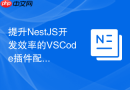提升nestjs开发效率的vscode插件配置方案