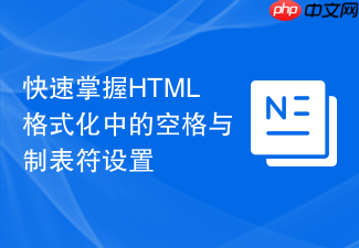 快速掌握html格式化中的空格与制表符设置