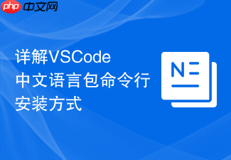 详解vscode中文语言包命令行安装方式