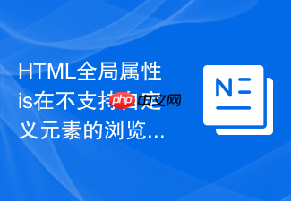 html全局属性is在不支持自定义元素的浏览器中的降级