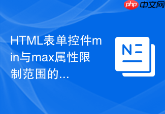 html表单控件min与max属性限制范围的方法