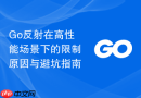 go反射在高性能场景下的限制原因与避坑指南