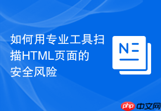 如何用专业工具扫描html页面的安全风险