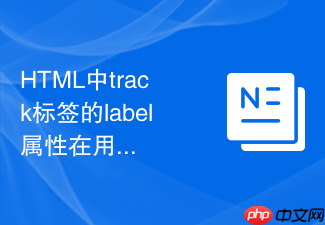 html中track标签的label属性在用户手动选择字幕时的展示规范
