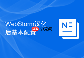 webstorm汉化后基本配置