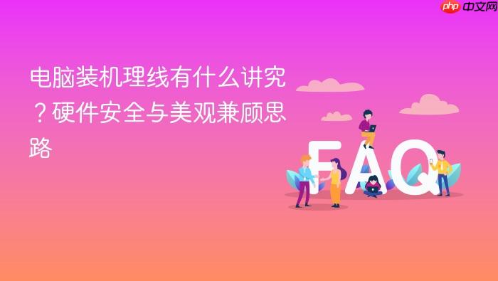 电脑装机理线有什么讲究?硬件安全与美观兼顾思路