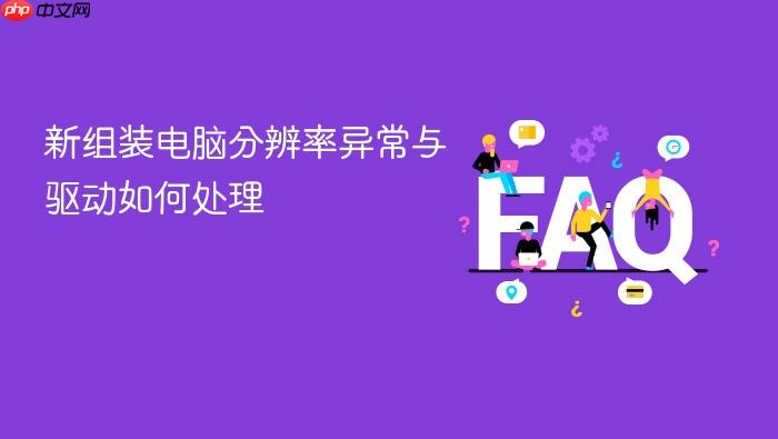 新组装电脑分辨率异常与驱动如何处理
