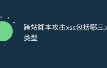 跨站脚本攻击xss包括哪三大类型