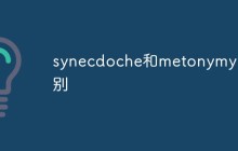 synecdoche和metonymy区别