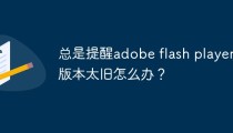adobe flash player版本太旧怎么办？