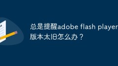 Adobe Flash Playerのバージョンが古すぎる場合はどうすればよいですか?