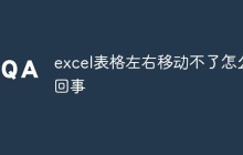 excel表格左右移动不了怎么回事