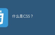 什么是CSS？