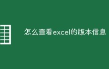 怎么查看excel的版本信息