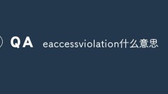 eaccessviolation什么意思
