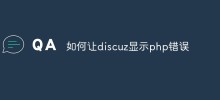 How to make discuz show php errors
