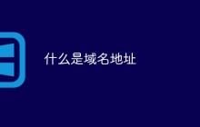 什么是域名地址