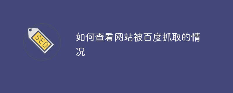 如何查看網站被百度抓取的情況