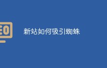 新站如何吸引蜘蛛