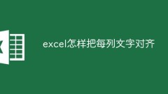 Excelで各列のテキストを整列させる方法