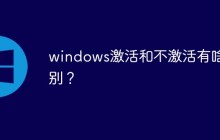 windows激活和不激活有啥区别？
