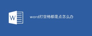 word打空格都是点怎么办