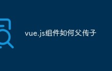 vue.js组件如何父传子