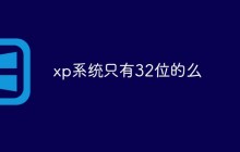 xp系统只有32位的么