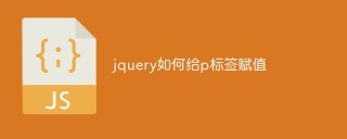 jquery如何给p标签赋值