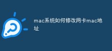 MacシステムでネットワークカードのMACアドレスを変更する方法