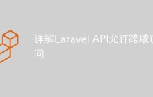 详解Laravel API允许跨域访问