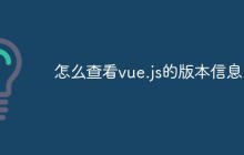 怎么查看vue.js的版本信息？