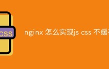nginx 怎么实现js css 不缓存