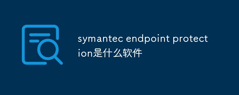 What software is symantec endpoint protection?