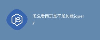 怎么看网页是不是加载jquery