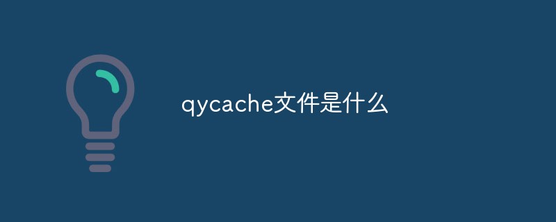 What is qycache file