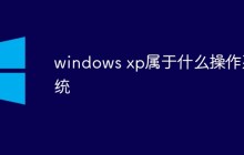 windows xp属于什么操作系统