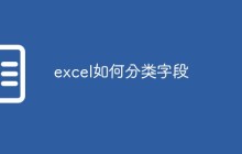 excel如何分类字段
