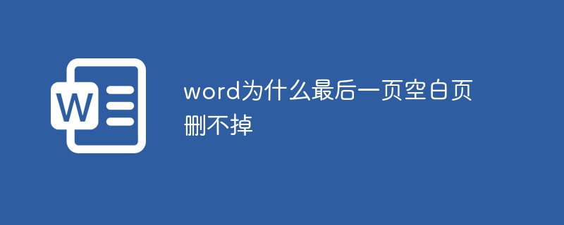 word為什麼最後一頁空白頁刪不掉