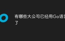 有哪些大公司已经用Go语言了