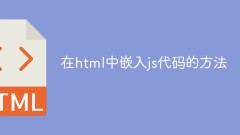 在html中嵌入js程式碼的方法