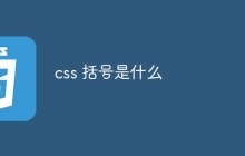 css 括号是什么