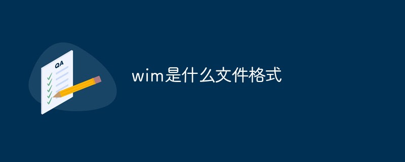 wim是什么文件格式