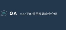 mac下的常用终端命令介绍