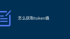 怎么获取token值