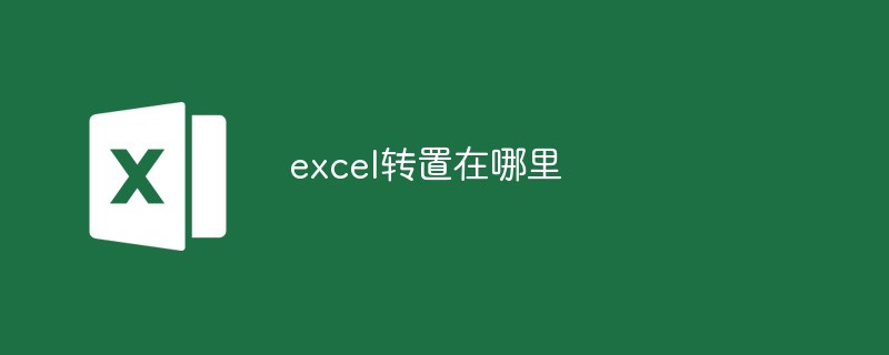 excel轉置在哪裡