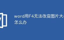 word用F4无法改变图片大小怎么办