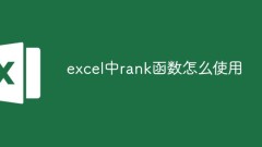 How to use rank function in excel