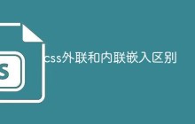 css外联和内联嵌入区别