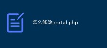怎么修改portal.php